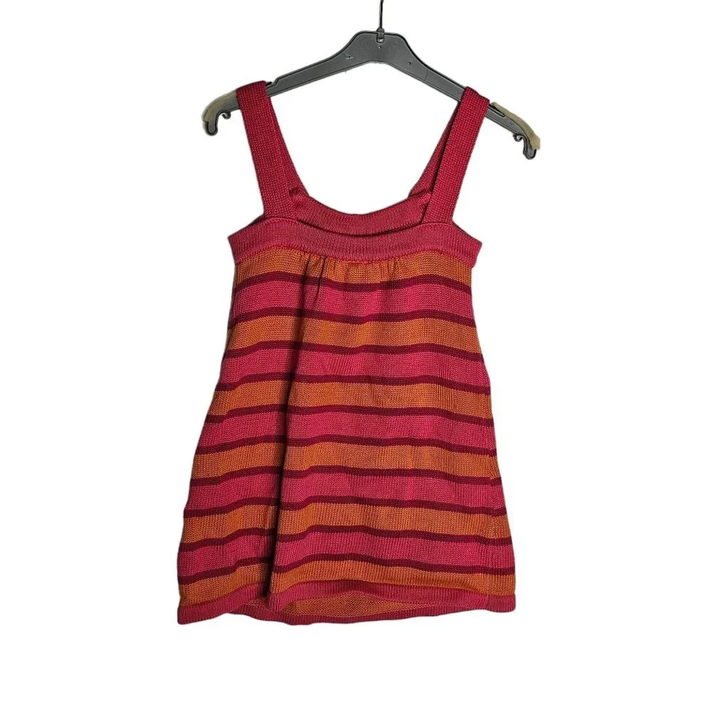 Gymboree FALL‎ HOMECOMING Pink Orange Striped Sweater Jumper Dress 4T